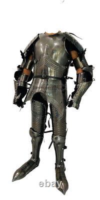 Medieval Wearable Knight Full Body Armor Suit, Templar Role Play Movie Costume