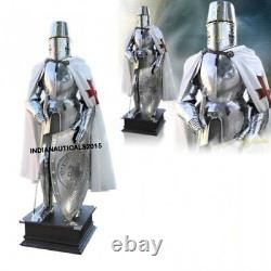 Medieval Wearable Knight Suit 15TH Century Combat Armor Full Body Suit & Stand