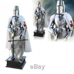 Medieval Wearable Knight Suit 15TH Century Combat Full Body Armor Suit & Stand
