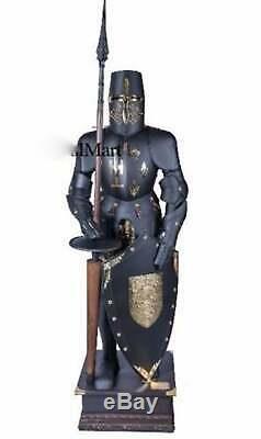 Medieval Wearable Knight Suit Of Armor Crusader Gothic Body Halloween Prop Play