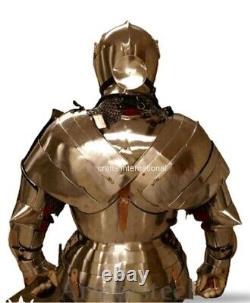 Medieval Wearable Knight Suit Of Armour Combat Full Body Steel Armour Costume
