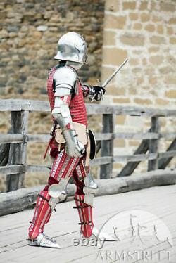 Medieval Wearable Red The King Maker Full Suit Of Armour Knight Body Costume