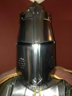 Medieval Wearable Suit Of Armor Knight Crusader Larp Costume Full Body Armour
