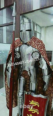 Medieval Wearable Suit of Armour Knight Shield Sword Costume Best Men Gift Dad
