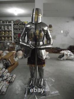 Medieval Wearable Warrior Knight Gothic Full Suit Of Armor Knight Brass Costume