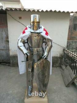 Medieval armour knight wearable suit of armor crusader battle combat full body