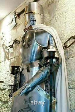 Medieval armour knight wearable suit of armor crusader battle combat full body c