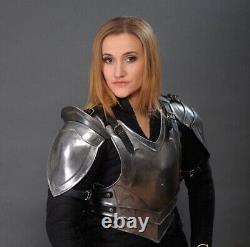 Medieval knight Lady Half Armor Suit LARP SCA Battle War Metal Woman Costume