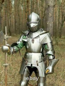 Medieval pig Face Armour Suit Combat Knight Crusader Wearable Larp Armor suit