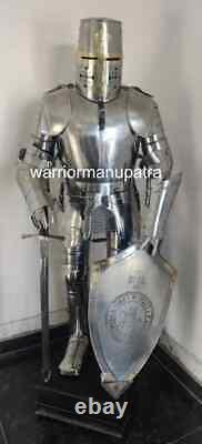 Medieval temlar Armour Knight Wearable Suit of Armor Costume Battle full body