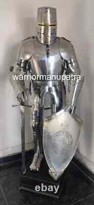 Medieval temlar Armour Knight Wearable Suit of Armor Costume Battle full body