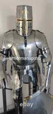 Medieval temlar Armour Knight Wearable Suit of Armor Costume Battle full body