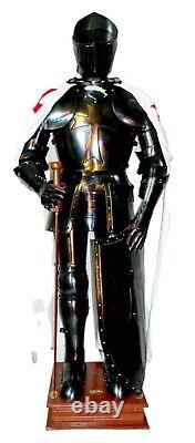 Medieval vintage Knight Wearable Suit Of Armor Crusader Combat Full Body Armour