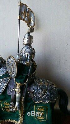 Mounted Knight on Horse in Suit of Armor by Marto of Toledo Spain