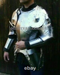 New Gothic Armor Medieval Knight Brave Man Armor Suit LARP Half Armor Suit