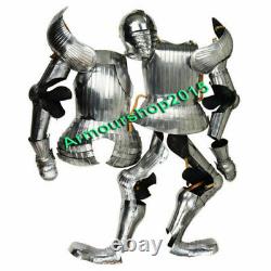 New Medieval Knight Suit of Full Body Armour Stainless Templar Warrior Costume