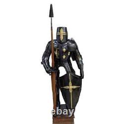 New Medieval Knight Wearable Suit Of Armor Crusader Combat Full Body Armor Suit