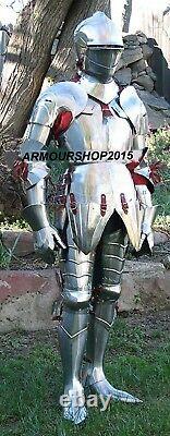 Plate Armour Medieval Knight Wearable Full Suit of Armor LARP Costume
