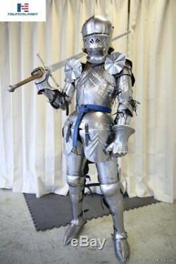 Plate Armour Medieval Knight Wearable Full Suit of Armor LARP Costume Replica