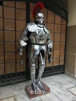 Rare Medieval Knight Suit Of Armor Gothic Full Body Armour Stand Halloween show