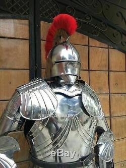 Rare Medieval Knight Suit Of Armor Gothic Full Body Armour Stand Halloween show