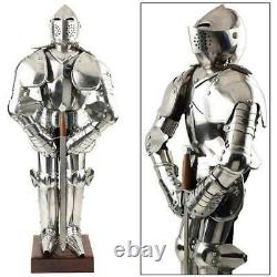 Rare Medieval Knight Suit Of Armor WithSword Combat Full Body Armor Stand