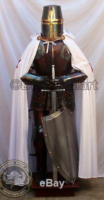 Rare Medieval Knight Suit Of Templar Armor Combat Full Body Armour