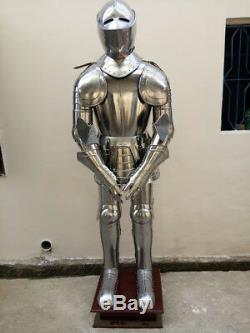Rare Medieval Knight Suit of Templar Armor WithTunic Combat Full Body Armour Stand