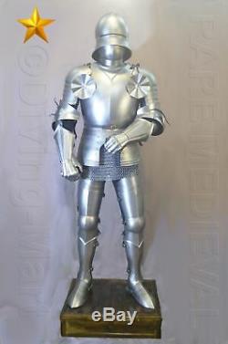 Rare SCA LARP Medieval Gothic Knight Full Suit of Armor 16th Century