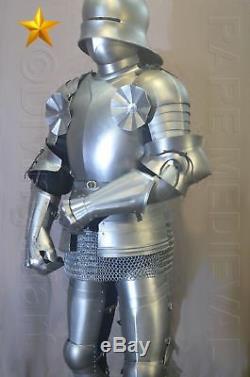 Rare SCA LARP Medieval Gothic Knight Full Suit of Armor 16th Century