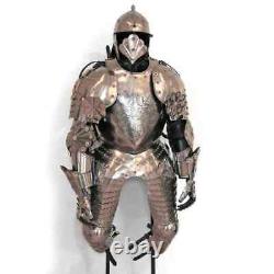 Renaissance Hussar Suit Of Armor Etched Medieval Knights Armour Wearable Costume