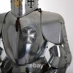 Rust Free 18 gauge Steel Medieval Knight Templar Full Suit Of Armor