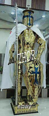 Rust Free Stainless Steel Wearable Medieval Templar Knight Full Suit Of Armour