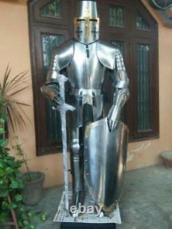 SCA Medieval Templar Full Body Armor Suit Knights Halloween Armour Costume NEW