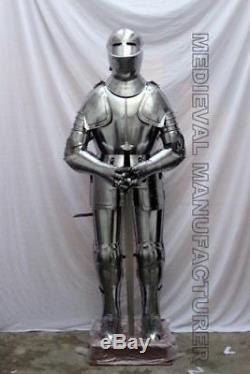 Sca Larp Wearable Medieval Knight Combat Armor Full Suit With Stand 6 Feet