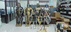 Stainless Steel Fully Wearable Medieval Templar Knight Full Suit Set of 4 Armour