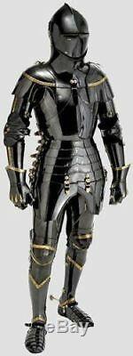Stainless Steel Medieval Knight Suit Of Armor Combat Full Body Halloween Armor