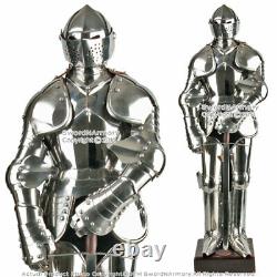 Stainless Steel Mini Duke of Burgundy Suit of Armor Medieval Knight with Sword