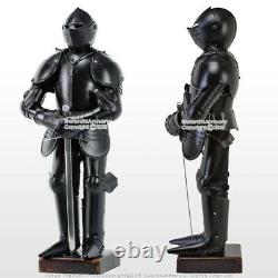 Stainless Steel Mini Duke of Burgundy Suit of Armor Medieval Knight with Sword BK