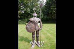 Standing Knight Suit of Armour Medieval Style Warrior Statue Medium 89cm