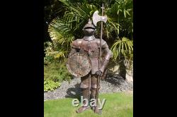 Standing Knight Suit of Armour Medieval Style Warrior Statue Medium 89cm
