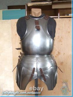 Steel Knight Medieval Cuirass Warrior Armour Breastplate 18 gauge Steel