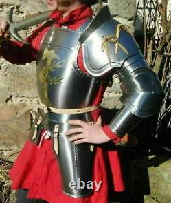 Steel Medieval Half Body Fantasy Armor Suit gift item Half armor, knight suit
