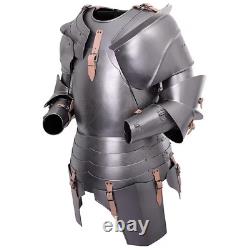 Steel Medieval Half Body Plated Armor Suit Undead Knight Fighting Armor Suit