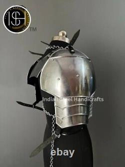 Steel Medieval Lady Knight Armor Female Fantasy Costume Cuirass Cosplay Suit