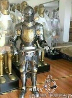 Stylish Medieval Wearable Knight Suit of Armor LARP Combat Full Body Armor