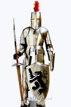 Suit Full Medieval Body Armor Armour Knight Wearable Costume Combat Crusader