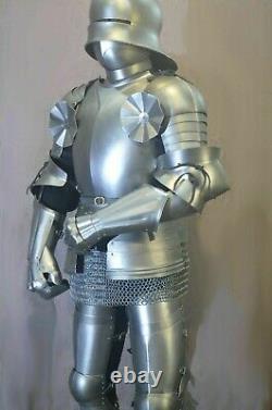 Suit Of Armor Medieval Knight Wearable Crusader Gothic Full Body Armour Suit