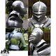 Suit Of Templar Armor Maximilian Armour With Closed Helmet Rare Medieval Knight