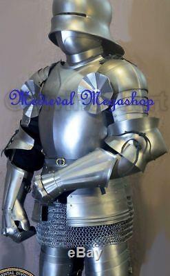 Suit of Armour Armor Full Size 6 Feet Knights Templar Medieval Statue Replica